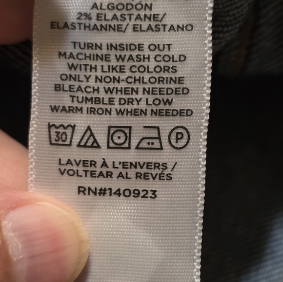 Loft Outlet High Rise Wide Leg Crop Jeans In Dark Wash Size 0 - Picture 10 of 12